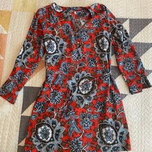 LOFT Paisley Shirt Dress